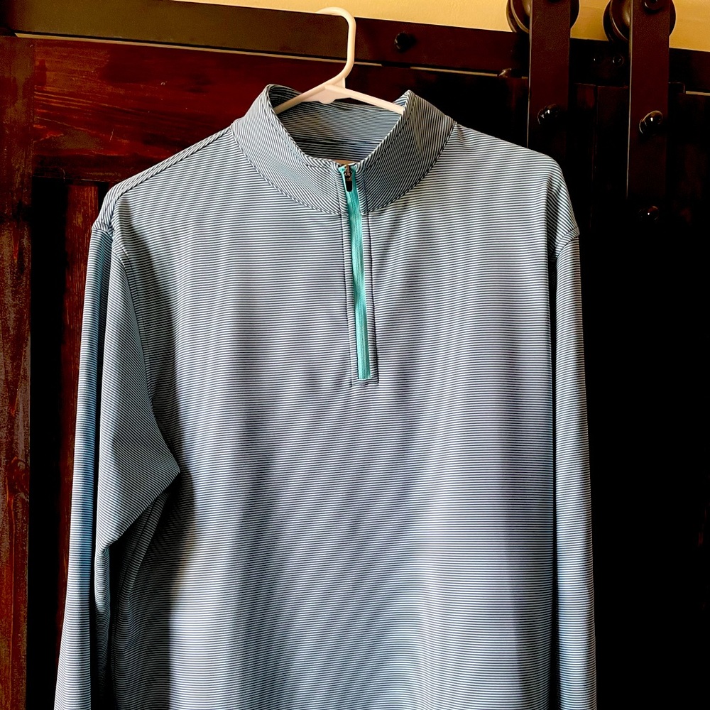 Large Peter Millar quarter zip pullover.
